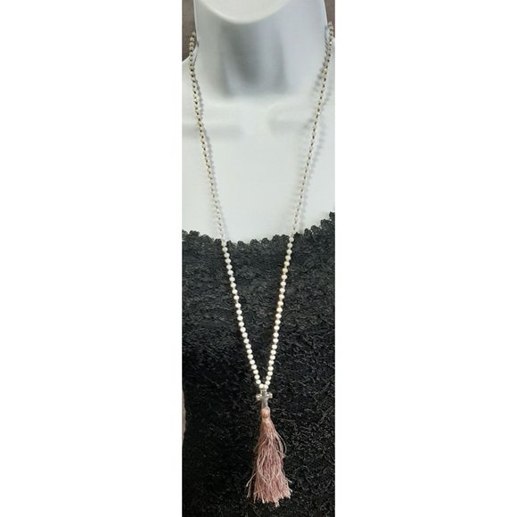 Alexa's Angels Sparkly Glass Tassel Cross Necklace - Picture 3 of 5